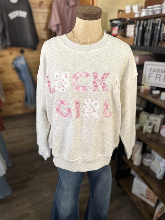 The Lucky Girl Sweatshirt 🍀💗